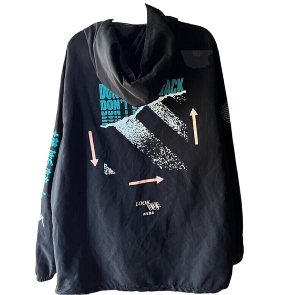 Brooklyn Cloth MFG CO. Black NOWHERE TO GO ANORAK Jacket Size Large - Picture 2 of 9